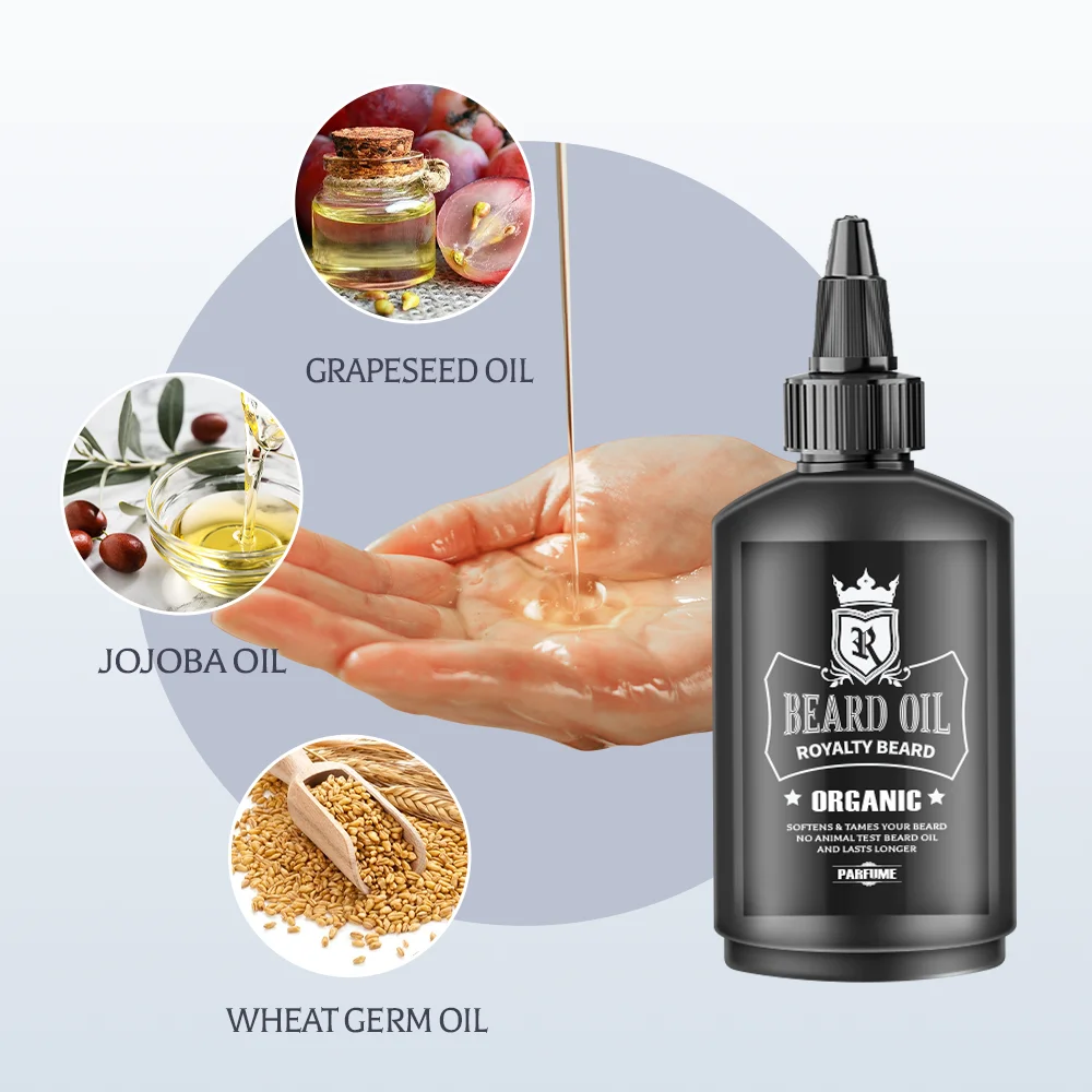 Парикмахерская сражение частная марка органический парикмахерский магазин уход за бородой масло для ухода за бородой набор бальзамов