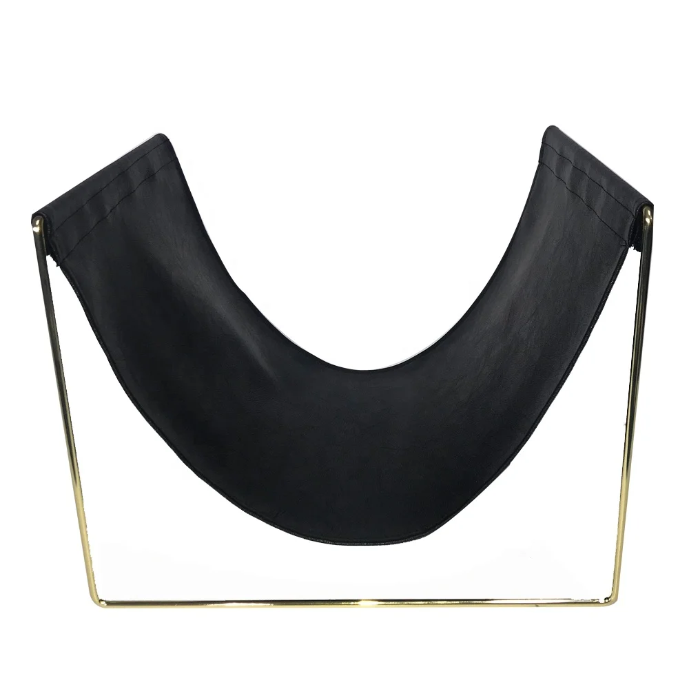 home sofa corner towel holder metal rack office book newspaper magazine display leather rack