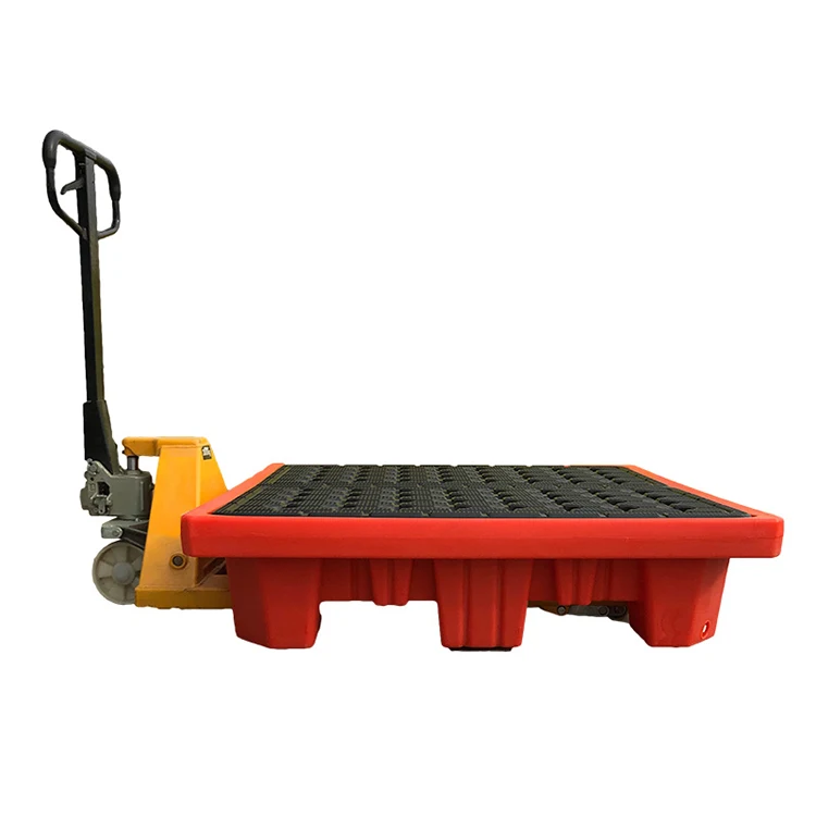 Midwell Large Capacity Good quality Spill drum containment pallet IBC Plastic sump Anti leak pallet 1100L