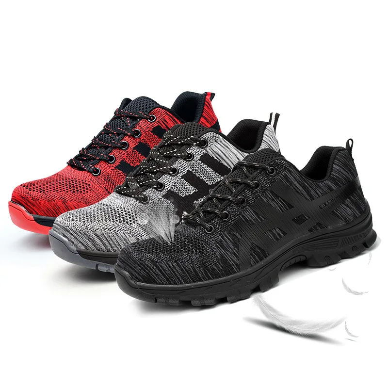 Ballistic Fabric Labor Shoe in Stock Fashion Lightweight Breathable Men Work Safety Shoes