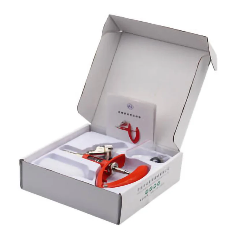 Red 0-5 ml Capacity Dosing Auto Injector Syringe Automatic Veterinary Syringe Instrument