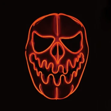 Hot selling Halloween Led Glow Party mask costume Halloween Cosplay Led Mask Color dark light Led Mask face