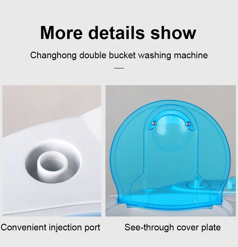 Mini washing machine semi-automatic dormitory small washing socks machine children underwear washing and stripping one