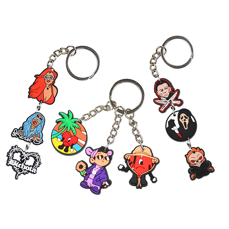 Different Shapes Cartoon Croc Charms Wholesale Custom Cartoon Shoe Charms Custom Clog Croc PVC Shoe Decoration Charms