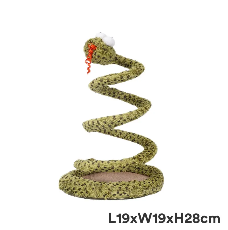 Pet Kitten Cat Catcher Spring Plush Toy Cute Snake Shape Tooth Cleaning Self Pleasure To Relieve Boredom