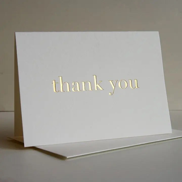 Cheap Custom greeting card Thank you card flyer for businesses with logo thankyou card printing