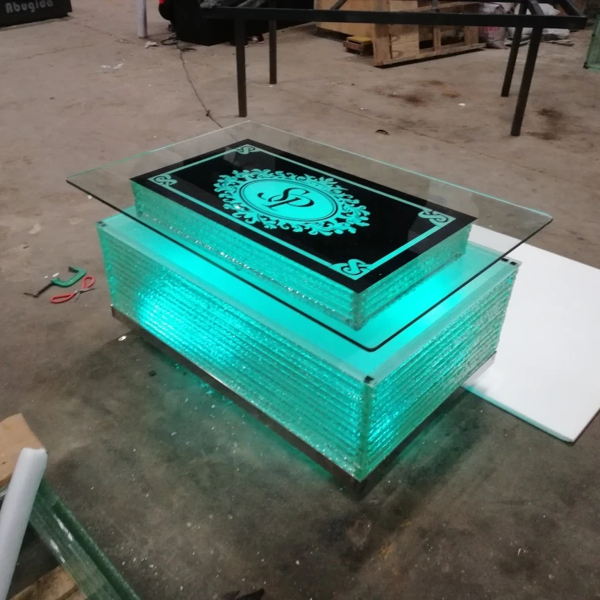 Portable Hookah Table Coffee Table Living Room Center Table With Wheels