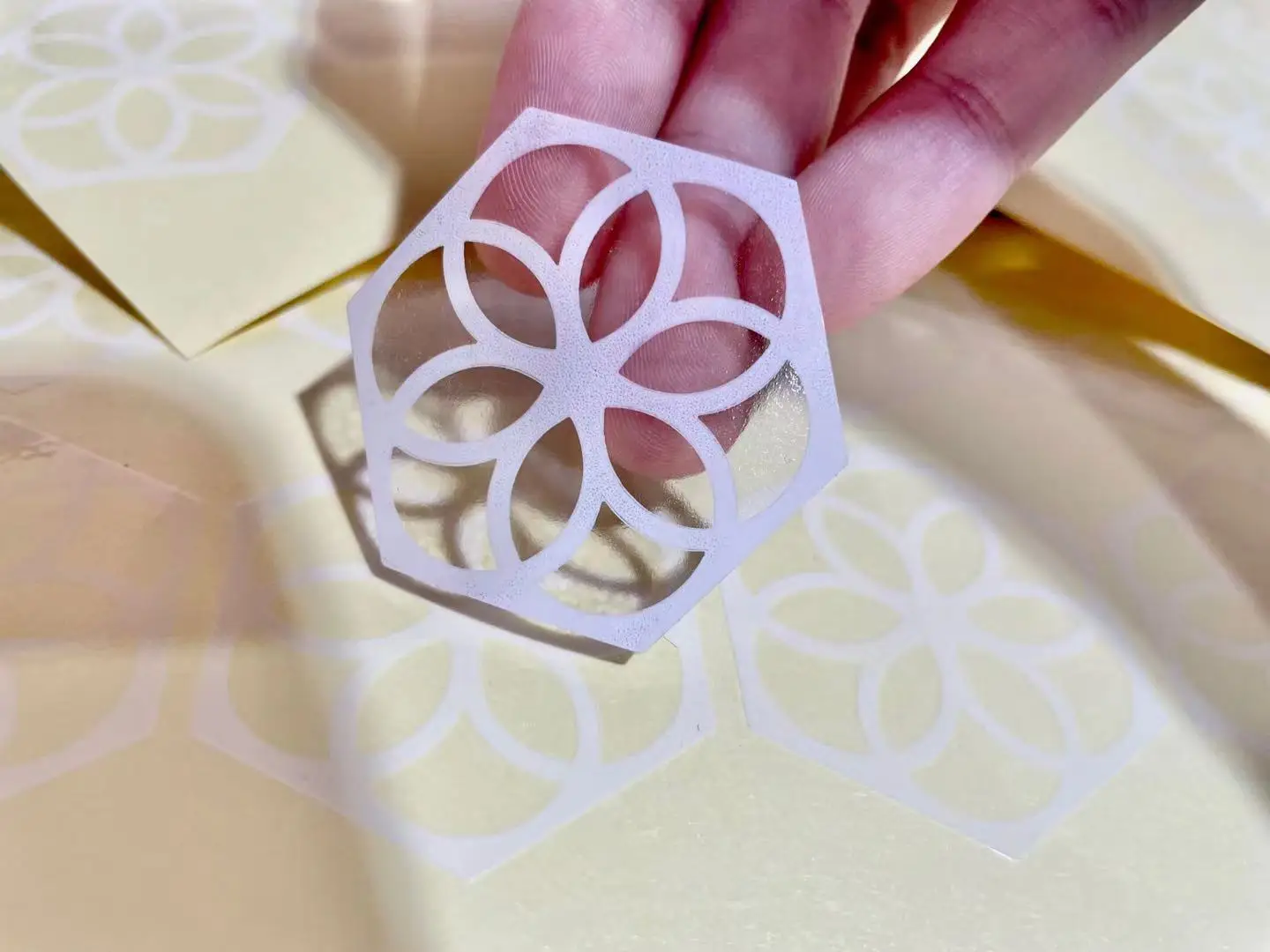 Hot Selling Custom Sticker Paper Gold Thank You Transparent Sticker