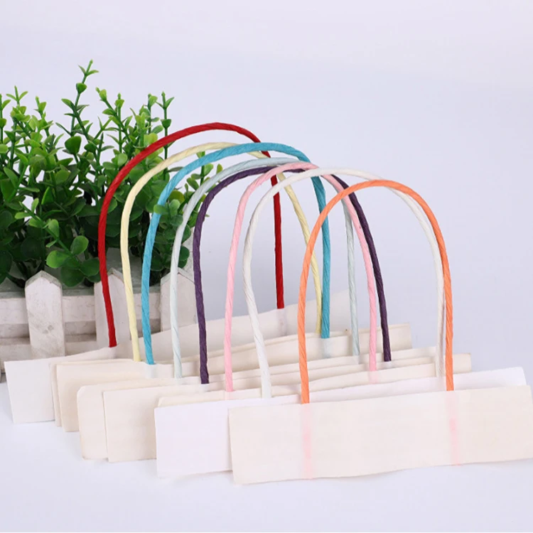 Free sample paper bag twist handle low price kraft shopping bag handles manufacturer