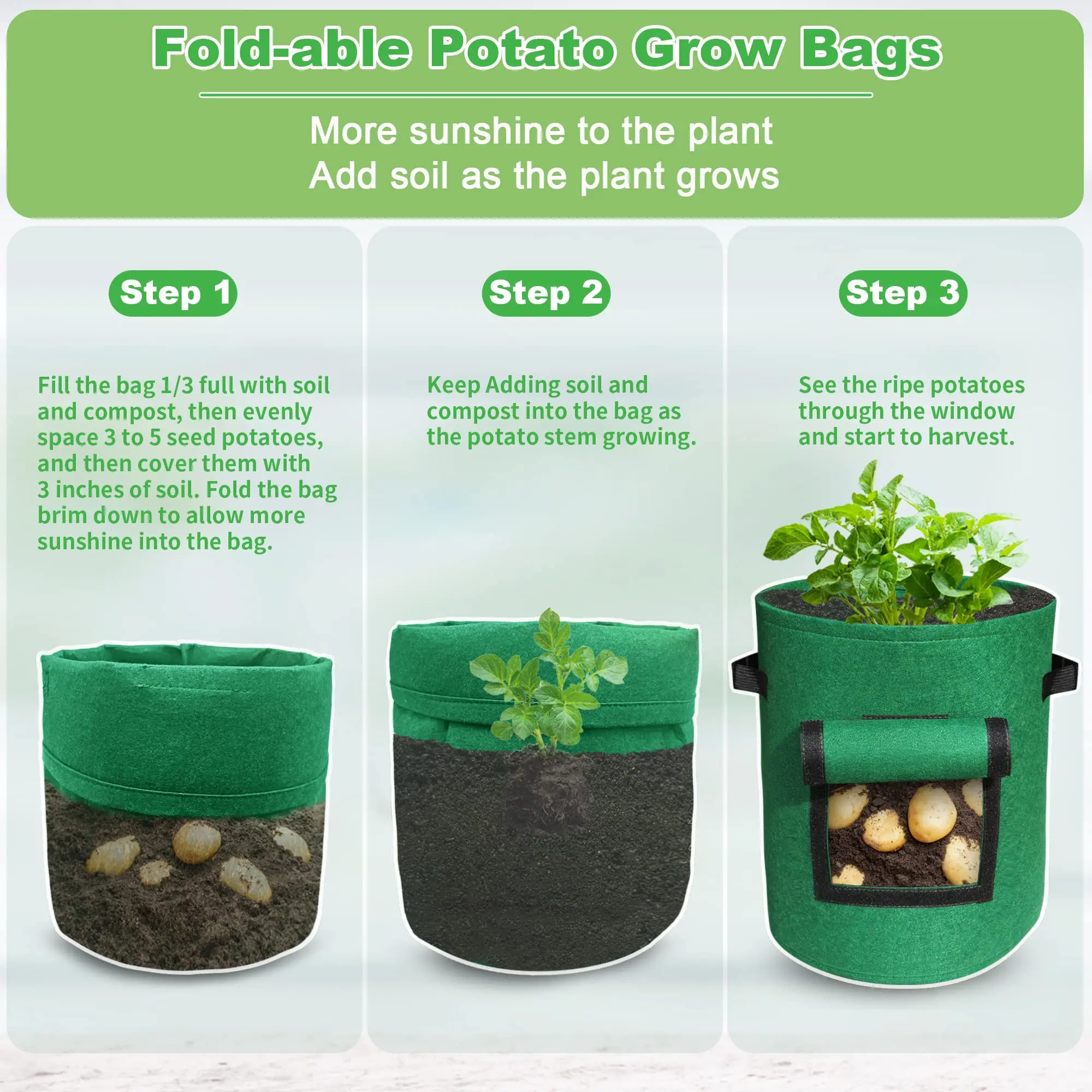 Wholesale Hot Selling Thickened Non-woven Seedling Pots Plant Growth Plant Fabric Pot Cover