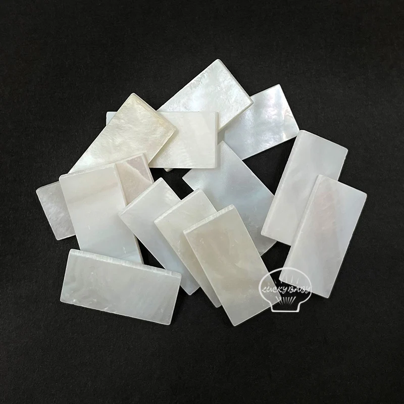 20mm*10mm*2mm natural Mother Of Pearl Blanks Creative DIY jewelry accessories  carved inlay decoration material