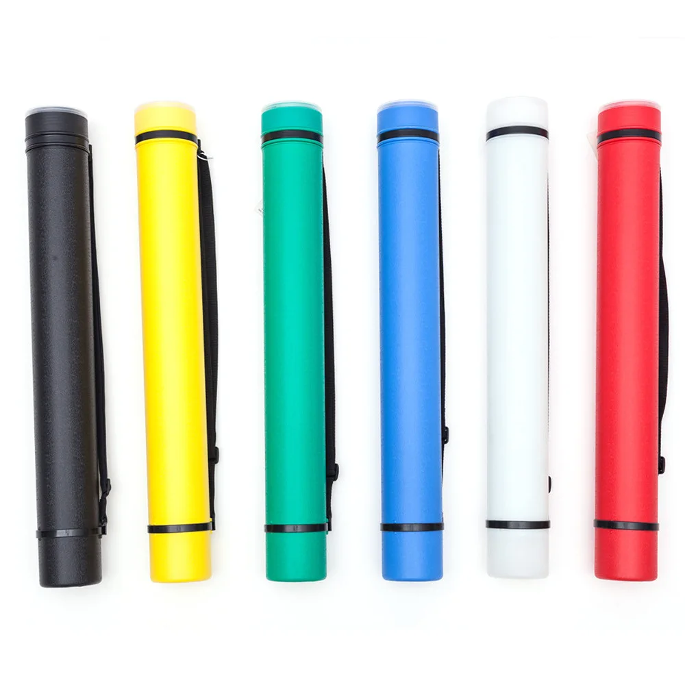 Extendable Poster Tubes Expand with Shoulder Strap PE Plastic Painting Tubes Drawings Art Portable Durable Round Storage Cases