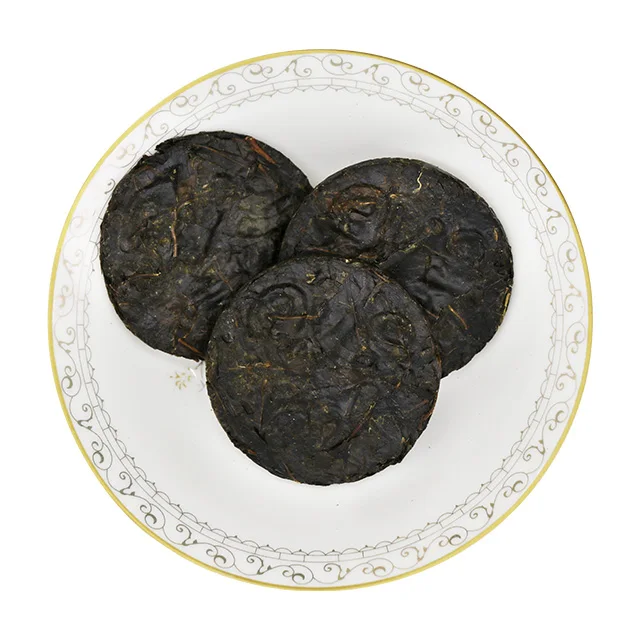 Factory price organic herbal Small leaves Kuding cake box tea slim tea to lose weight