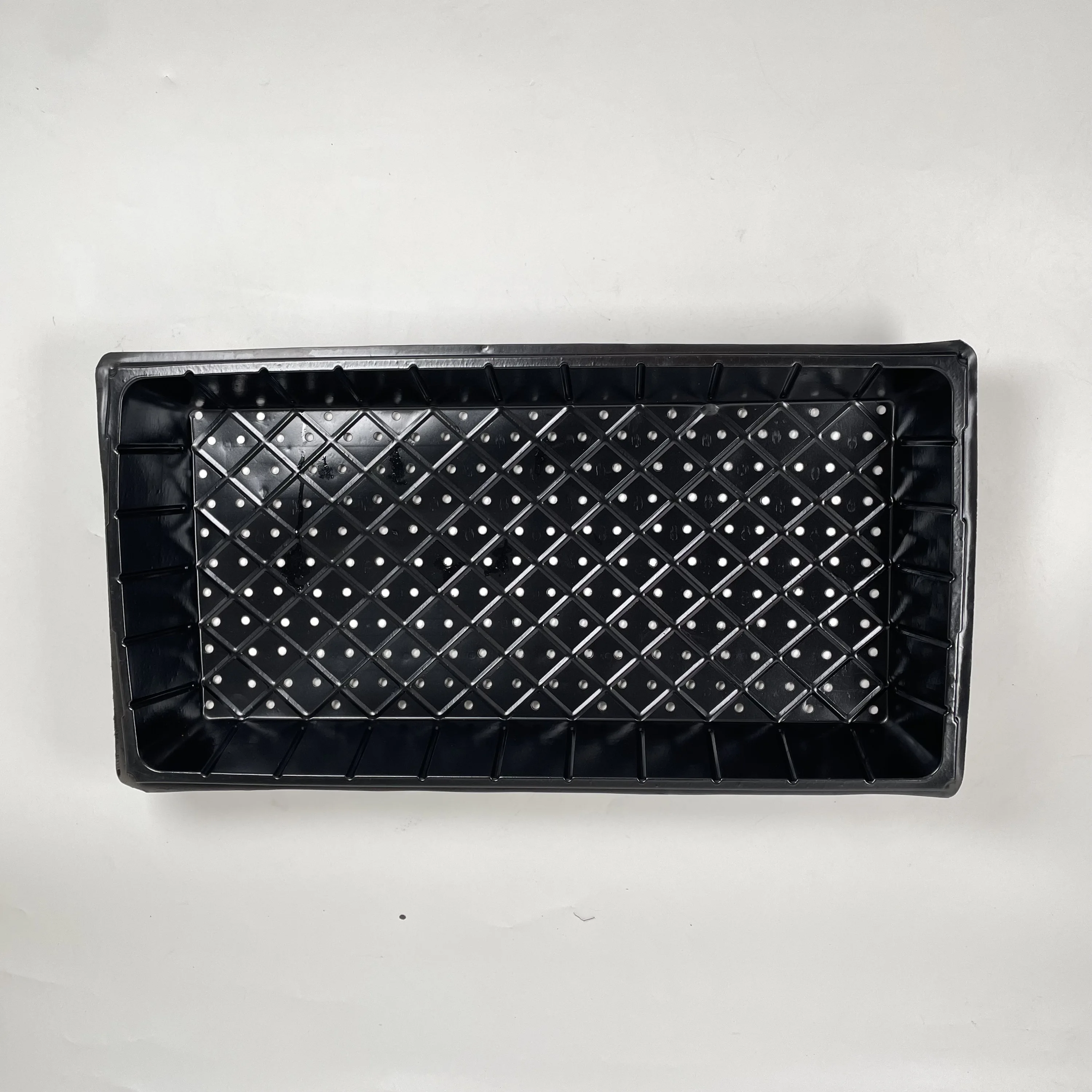 direct supply supplier  plastic seedling nursery plant trays for agricultural use black seed tray