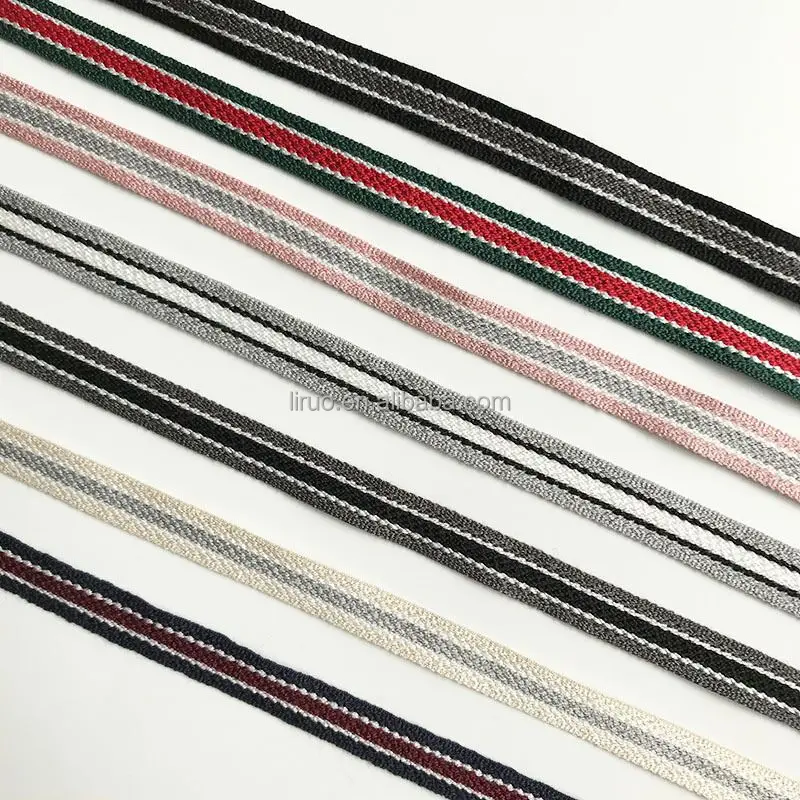 10mm cotton twill stripe webbing for neckline
