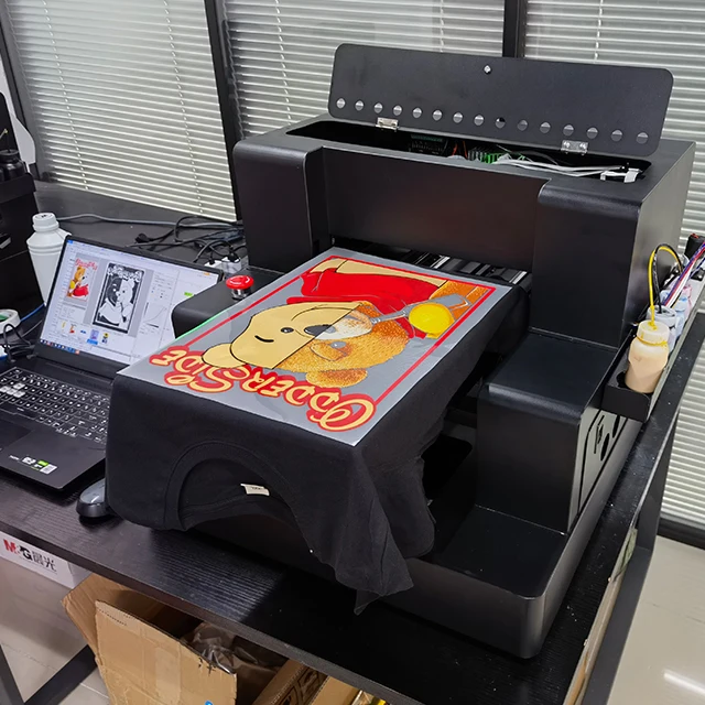 DTG Garment Digital Flatbed T-Shirt Printer For Tshirt  Direct Textile Material A4 A3  TG Printer