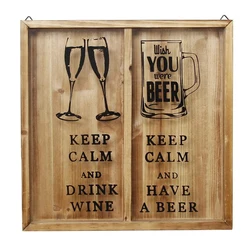 Custom wholesale Wine Cork Shadow Box, Beer Cap Holder Shadowbox Display