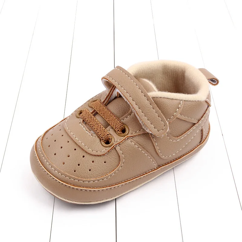 Wholesale Custom Baby Causal Boy Girl Shoes Warm Baby Walking Shoes Non Slip Printed Cotton Baby Leather Socks Infant Shoes