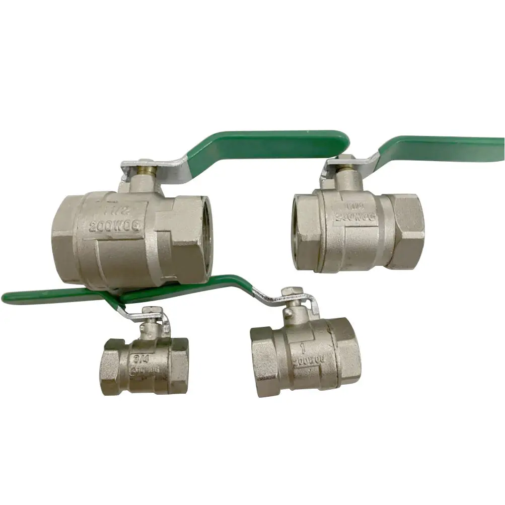 Factory Direct Sale High Quality Jd-4010 Compression Nickel Plated Female Thread Gas Ball Valve