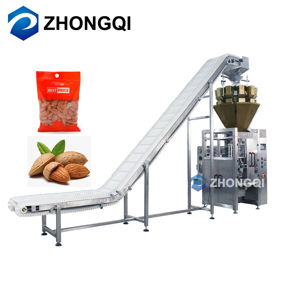 Sliced Bell Pepper 50g Pouch Apricot Automatic Almond Packing Machine For Dried Grape