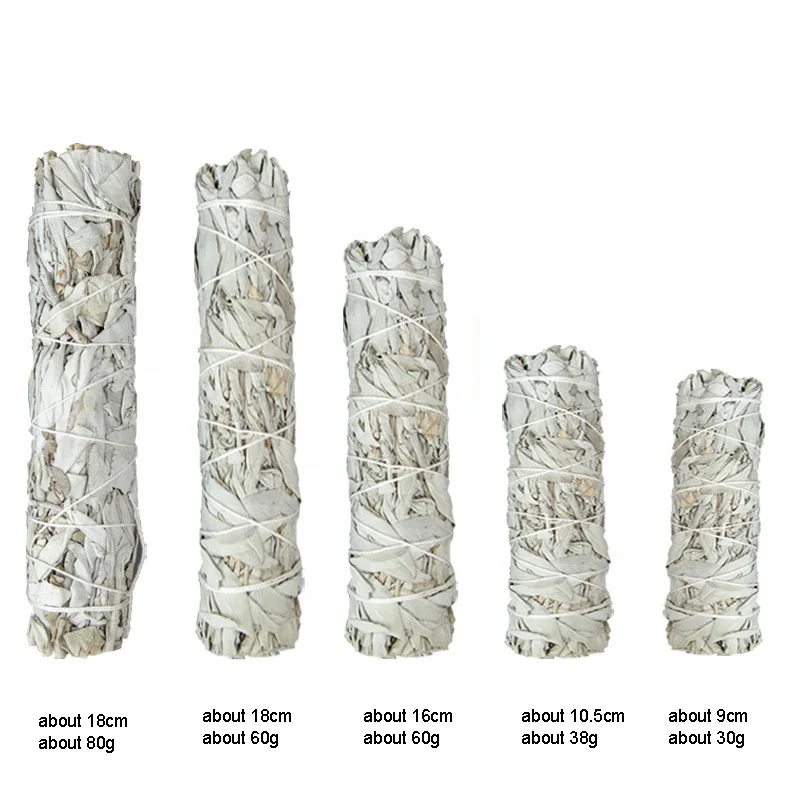 wholesale amazon hot sale custom natural single spices & herbs stick white sage smudges