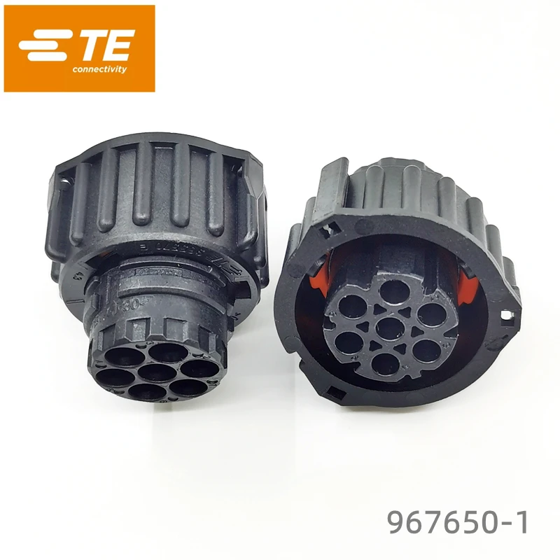 Genuine Housing for Female Terminals Tyco TE 967650-1 AMP Wire to Wire Black 7 Pin Center Line Signal Shell in Stock