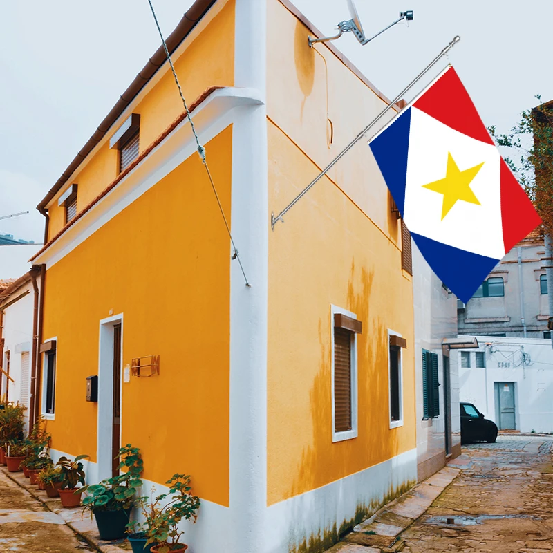 Wholesale 3x5ft Saba flags 68D/100D polyester Customize all nations rapid shipping Reliable supplier  fast delivery