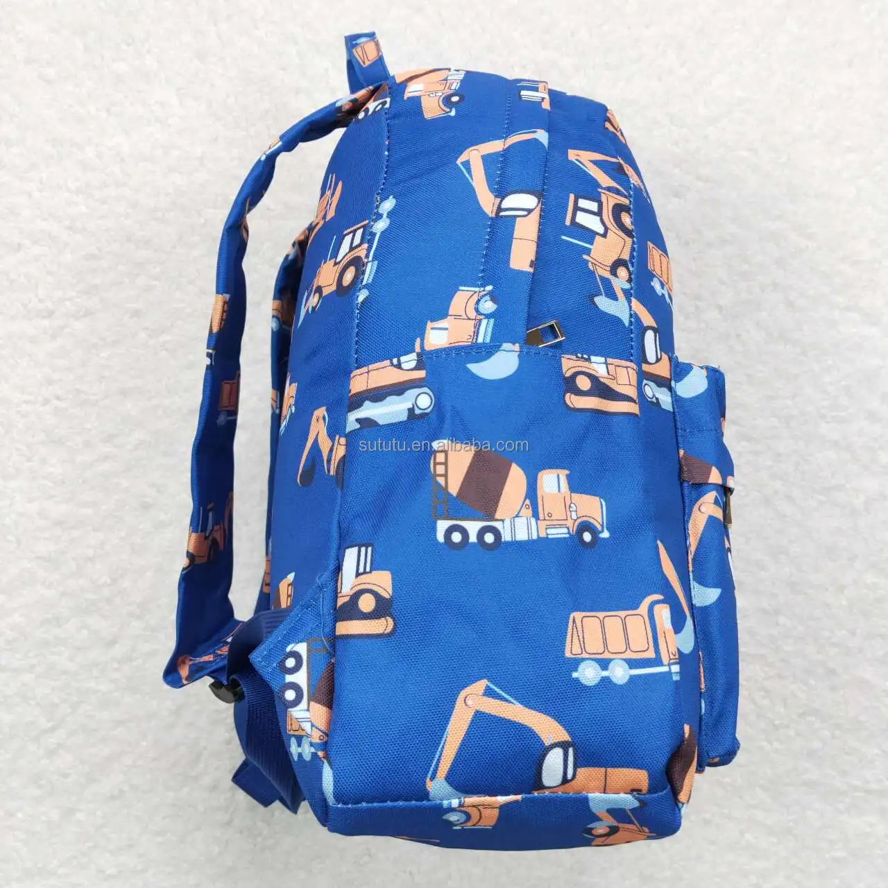Best-selling style High quality excavator blue backpack  cheap china wholesale kids clothing clothes for kids rts