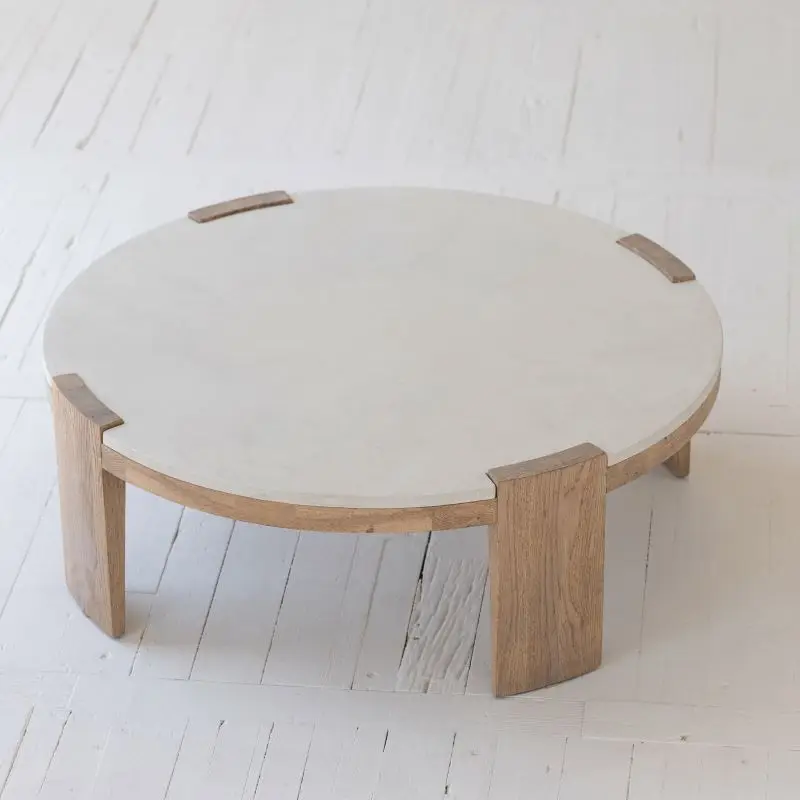 Китайский производитель wabi sabi наборы для столовой мебель современный роскошный классический журнальный столик с Дубовыми ножками