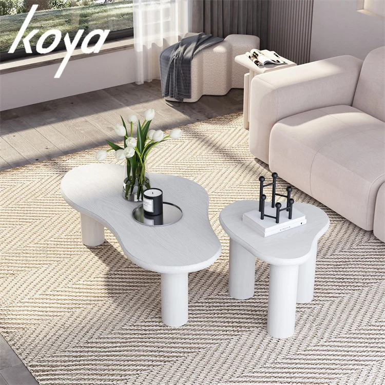 Nordic Style Cloud Shape Coffee Table Creative Modern Irregular Central Italian Table For Cafe Living Room Hotel