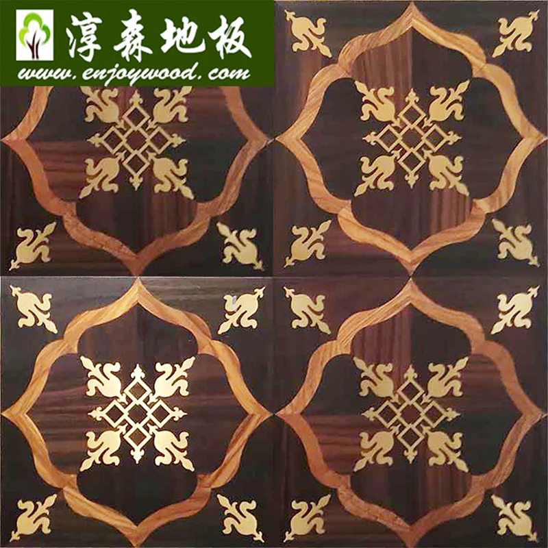 Stainless Steel Metal Brass Aluminum Inlay  Design Art Parkett Wood Flooring Parquetry Marquetry Flooring