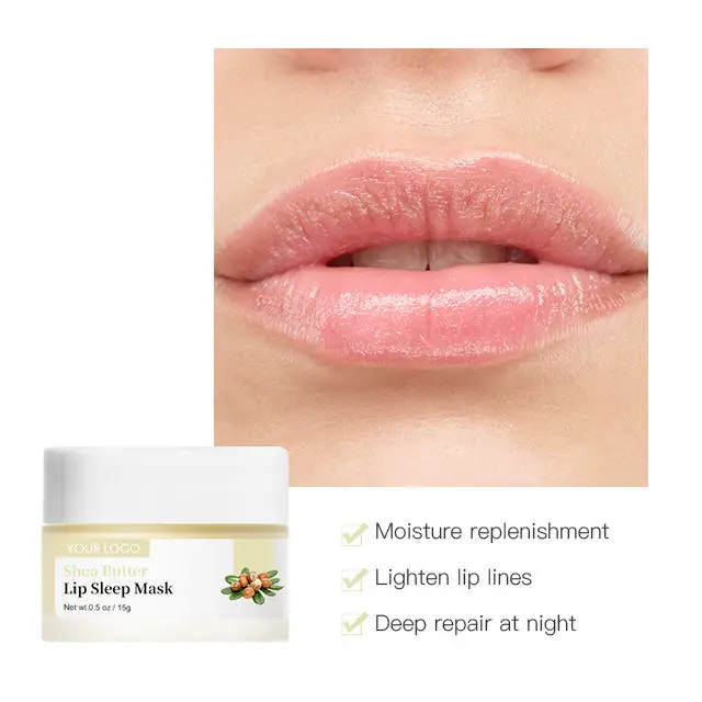 Fast Delivery Shea Butter Lip Mask Cream Reduce Lip Fine Lines  Moisturizing Dry Crack Peeling Repair Dull Korea Lips Balm Care