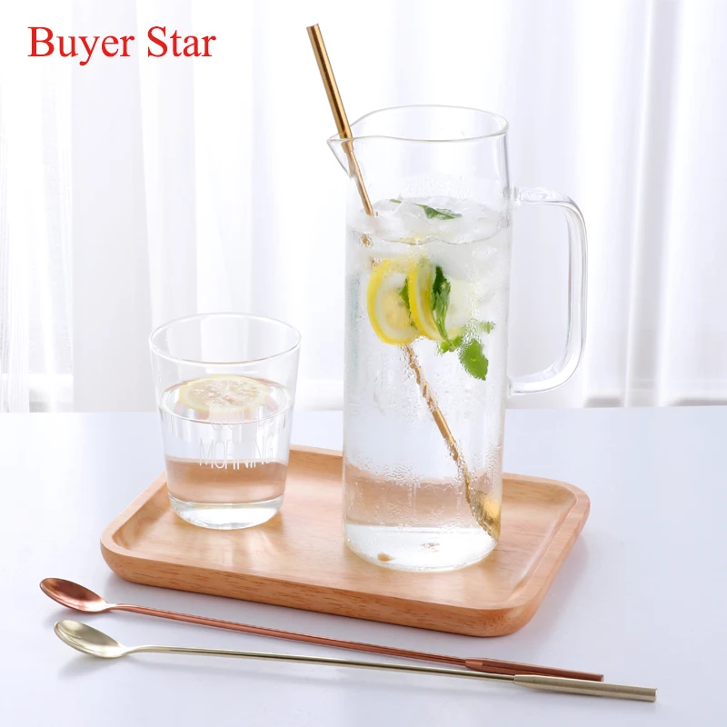 Custom logo Mixing Wine long handle black Spoon Stainless Steel Cocktail tools Bar spoon