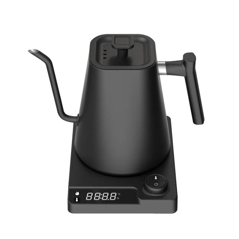 Electric Adjustable Temperature Display Control Quick Stopwatch Drip kettle Aluminum Boiler Coffee Kettle