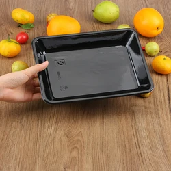 Colorful Disposable Plastic Food Packaging Flat Tray For Fruit Vegetable And Meat