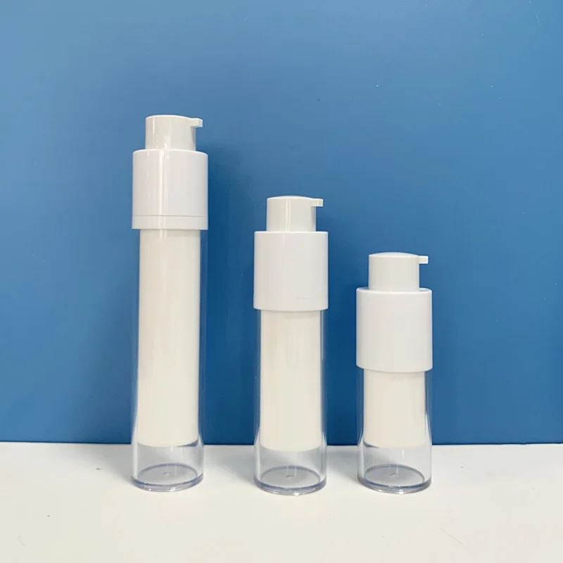 Twist Up 15ml Bottles With Double Wall Airless Bottle Pump