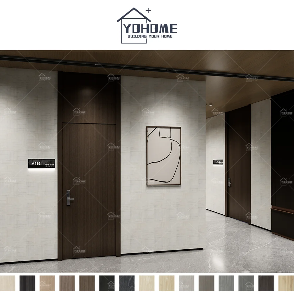 Turkey Standard Exquisite Workmanship Highly Secure Fire Resistant Internal Room Door Fire Rated Hotel Guest Room Doors