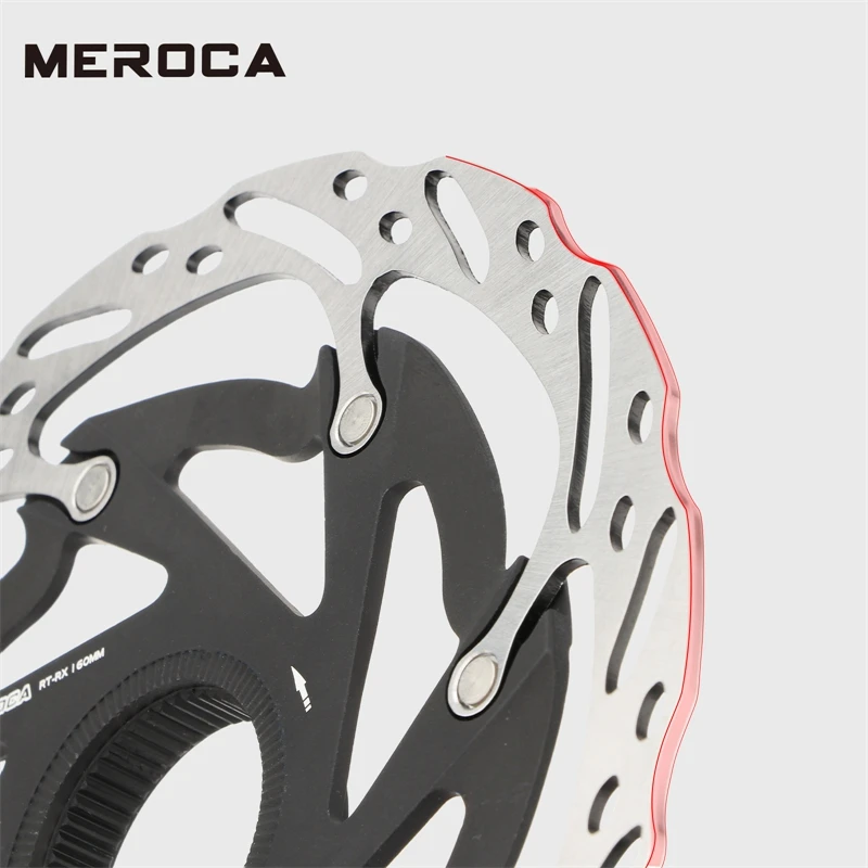 MEROCA RT-RX Mountain Bike 140/160mm Central Locking Rotor EIEIO High-carbon Steel Hydraulic Disc Brake Rotors Bicycle Parts