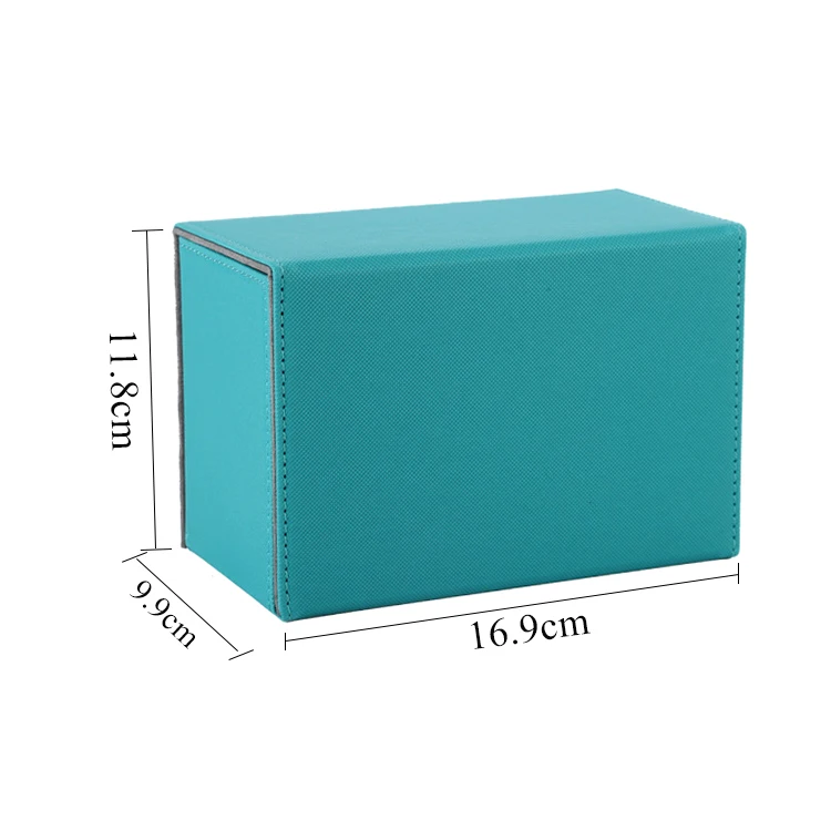 Modern Dice Box Leather Playing Card Tcg Gaming Storage Holder Trading Card Game Deck Box