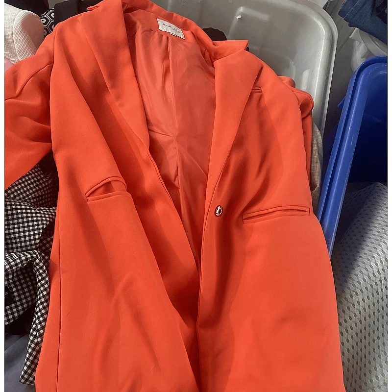 Ladies thin suits coats fashion old clothes used clothes Korean style suit only jackets second hand clothes