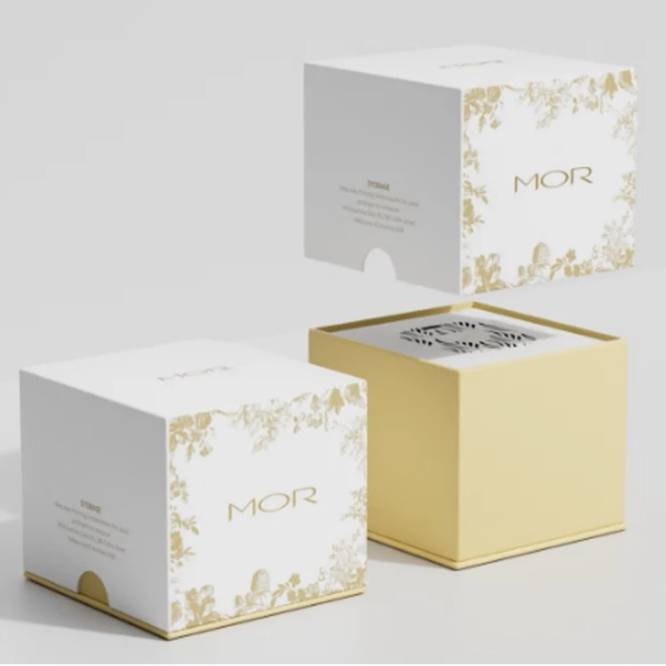 custom  special shape design eco friendly paper  candle packaging boxes luxury gift box for candles