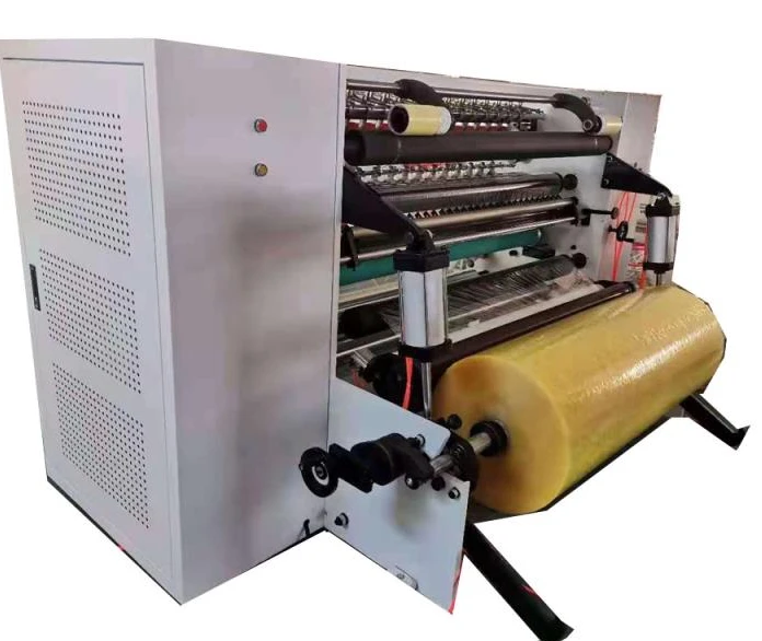 High Speed Multifunctional four shaft jumbo roll packing tape slitter rewinder