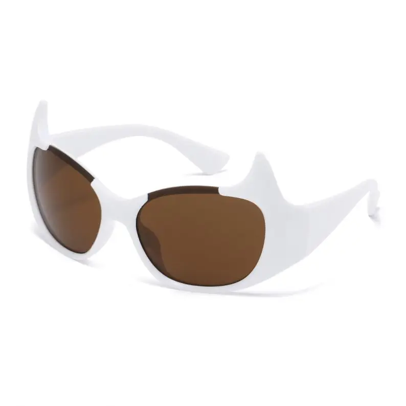 Sexy Cat Eyes Ear Shaped Luxury Sunglasses Women Womans 2023 New Fashion Y2K Sun Glasses Sunglass For Mens Lentes De Sol