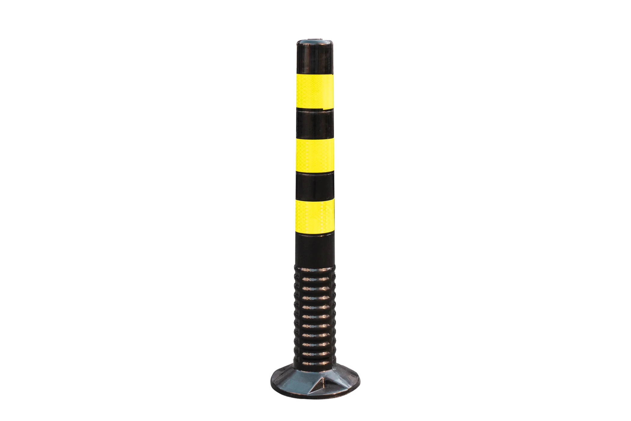 Wholesale 75CM High Quality Flexible Traffic Safety Black PU Warning Post