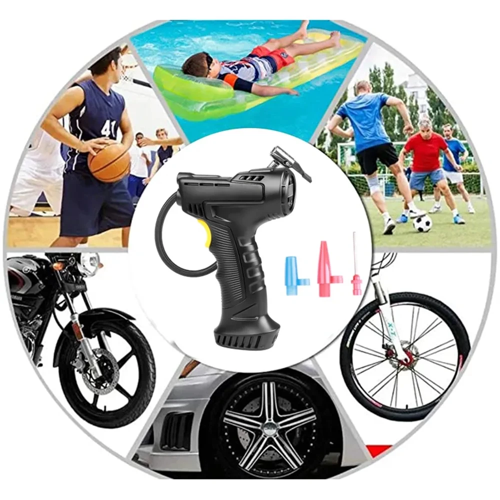 Easy to carry Handheld  Smart Digital Display 12V 150psi Portable Vicycle tire inflator For Car Bicycle Motorcycle
