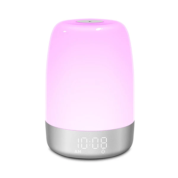 Sunrise Wake up Alarm Clock Nightlight with usb charging Analog Alarm Clock LED Bedside Lamp for Children
