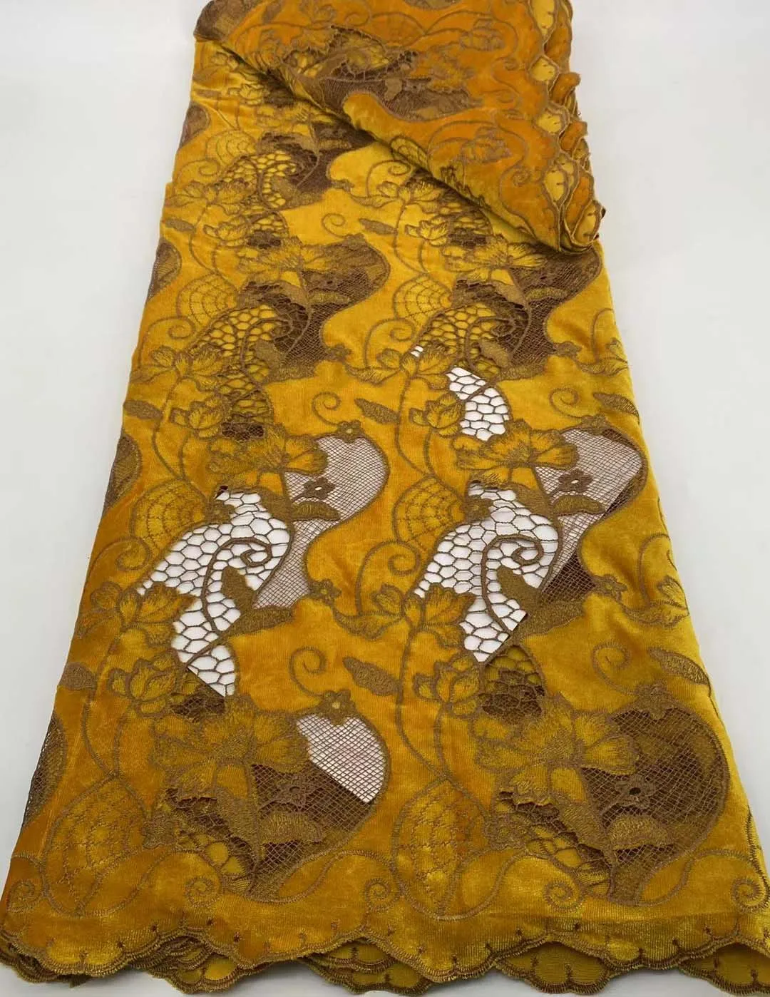 laser cut african purple velvet on net lace fabric with sequins nigeria laces