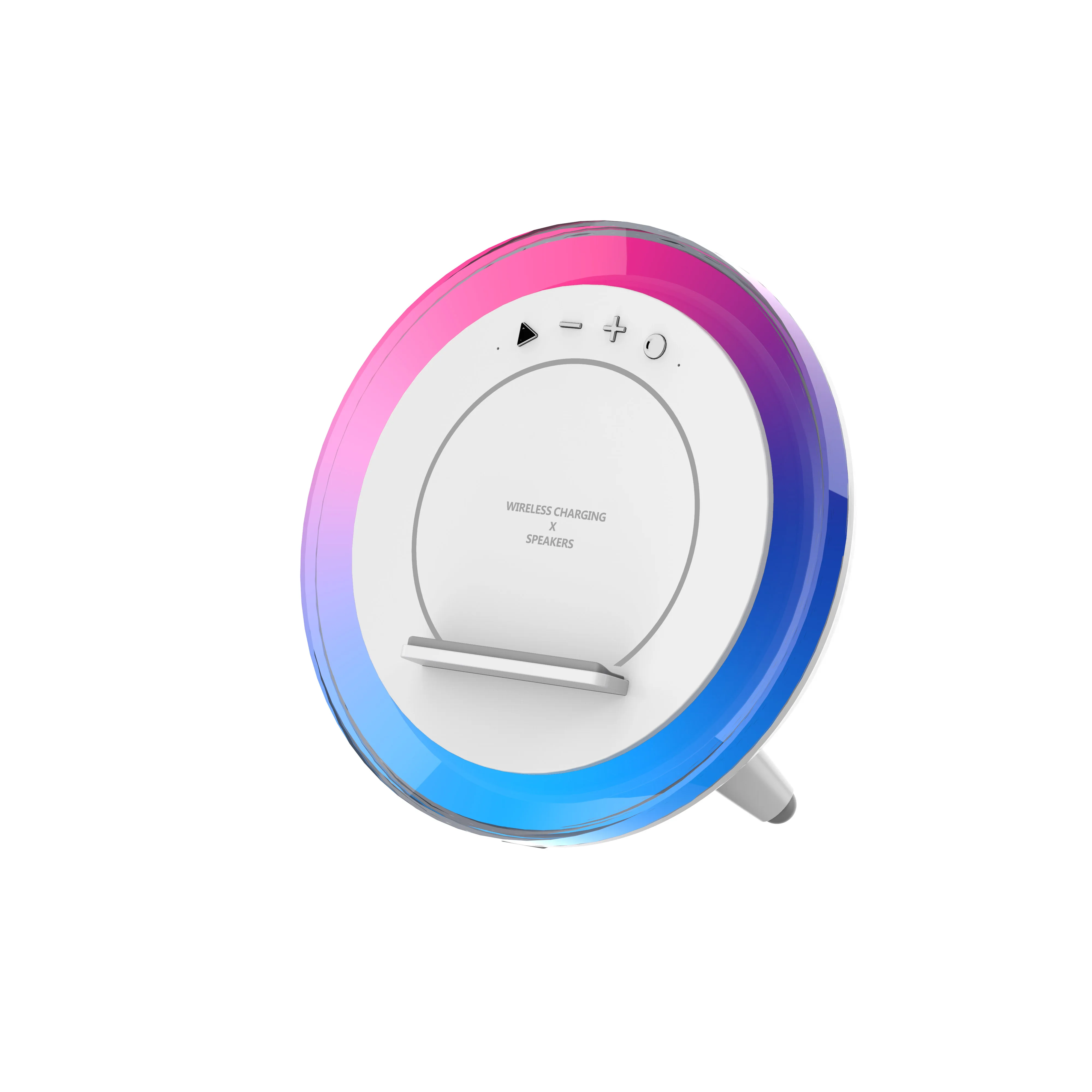 Bluetooth Speaker and RGB Light with Wireless Charger