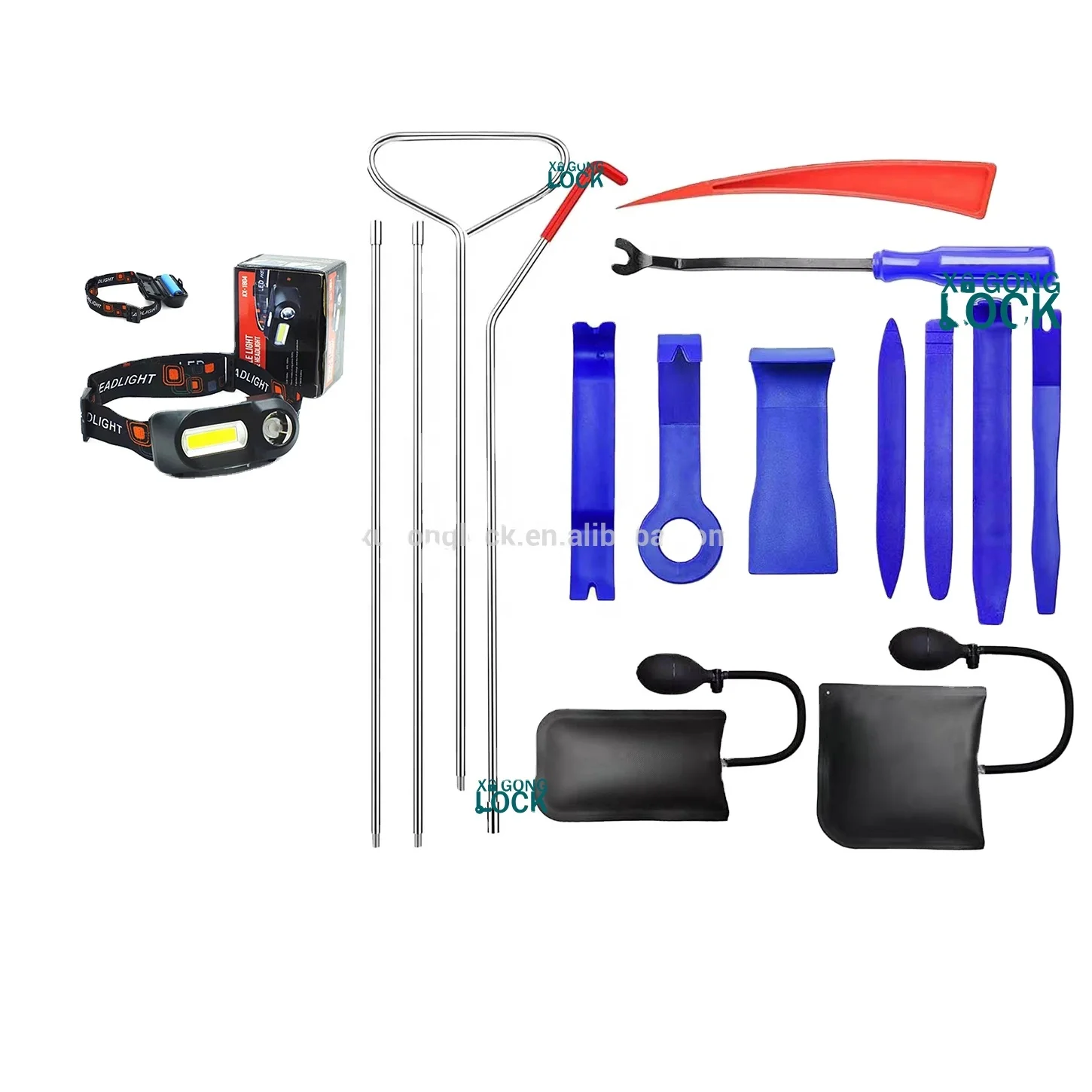 Профессиональный Длинный захват, пневматический клин, Открыватель двери, набор инструментов для автомобиля, Комплект блокировки автомобиля