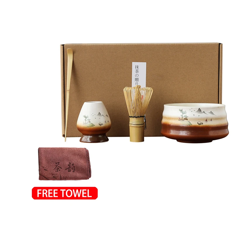 Bamboo Matcha Kit to Prepare a Traditional Cup of Japanese Matcha Tea